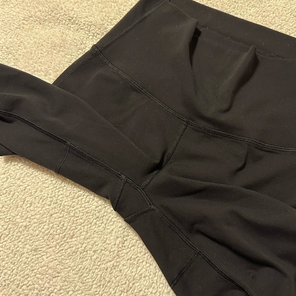 Lululemon Black Essential Rhythm Crop Mesh Leggings - Picture 12 of 16